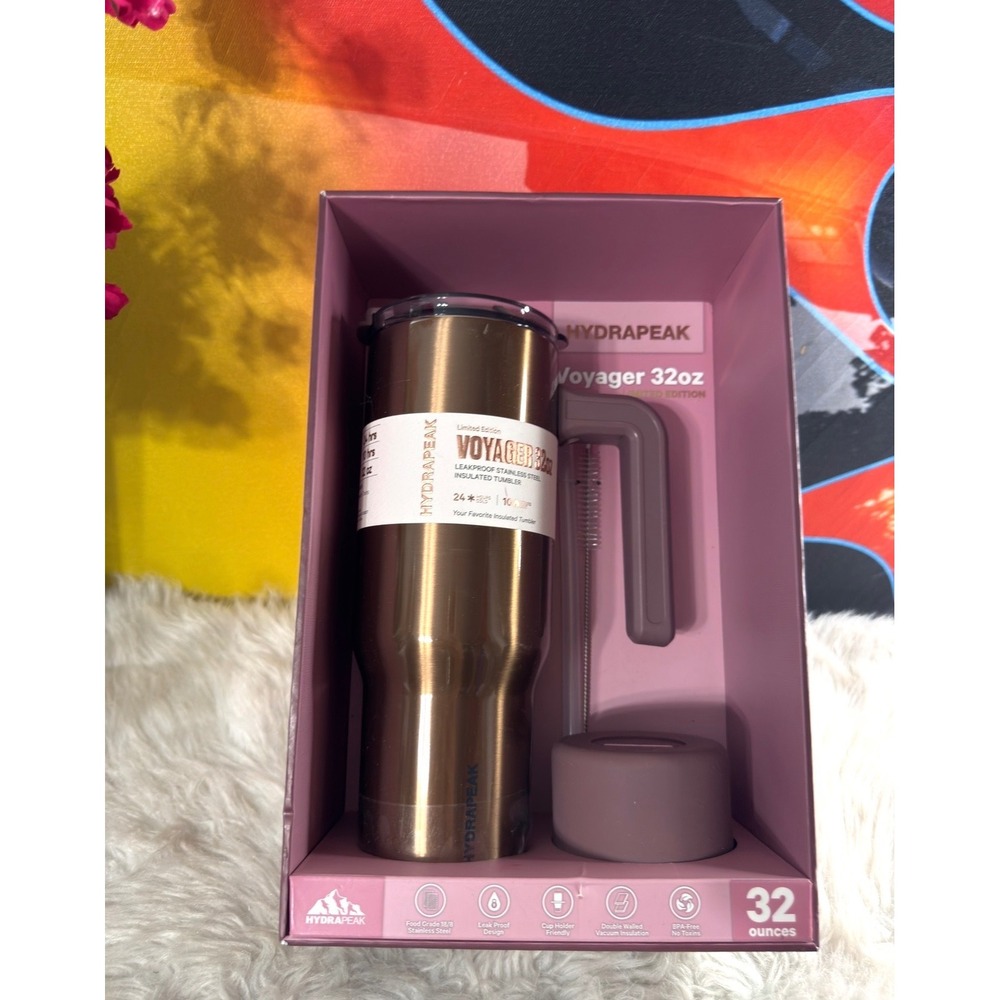 Hydrapeak Voyager 32oz Limited Edition Rose Gold Insulated Tumbler